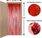 3-Pack Red Foil Fringe Curtains 3.2x8.2ft Party Backdrop Decorations